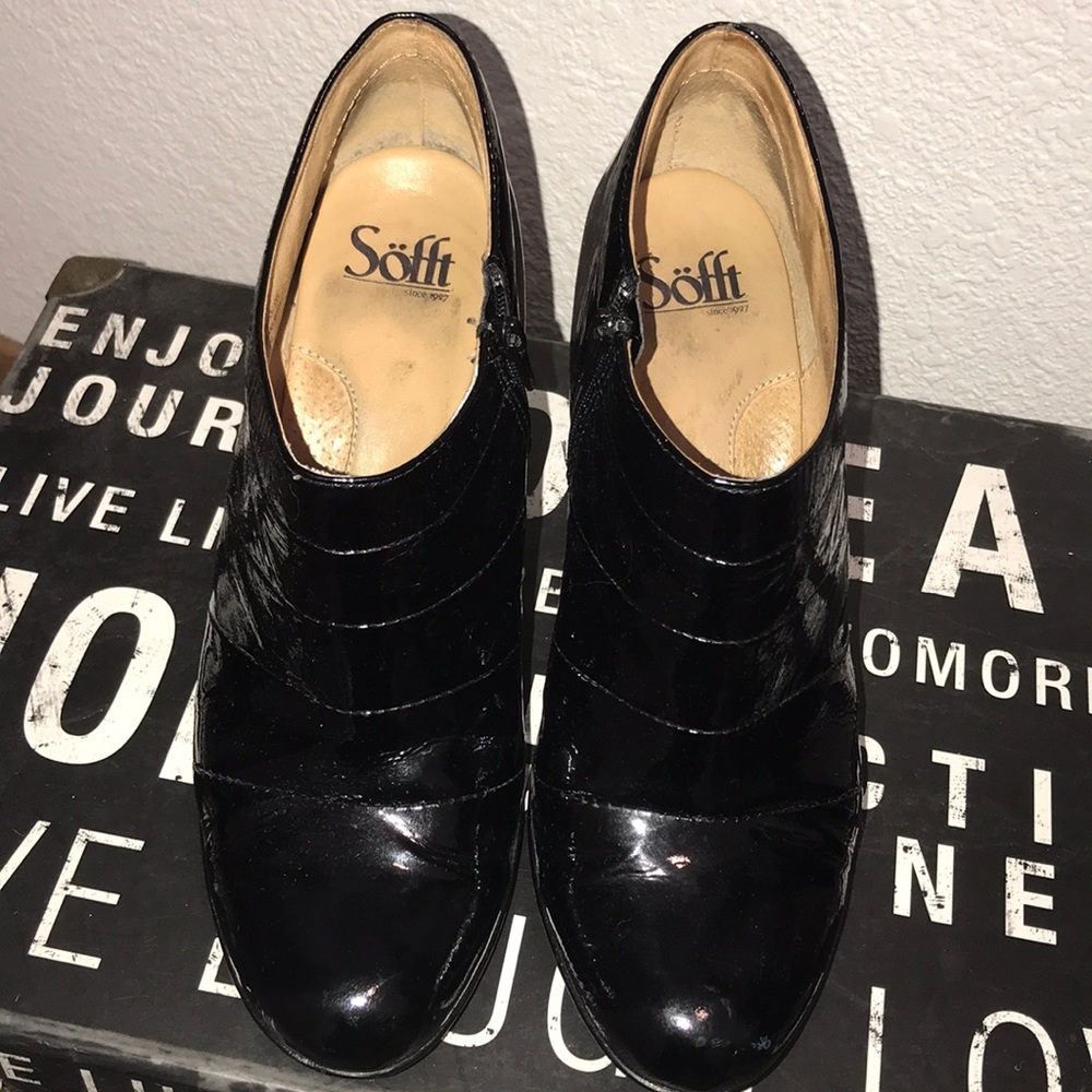 Sofft Patent Leather Booties